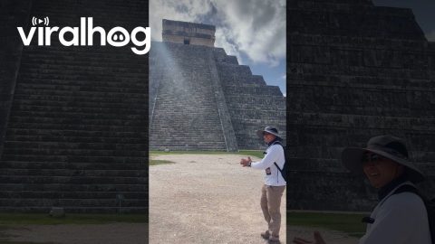 Kukulkán Temple Replicates Quetzal Bird Call || ViralHog