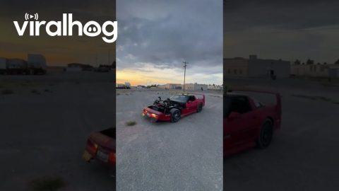 Twin Turbo C4 Corvette || ViralHog
