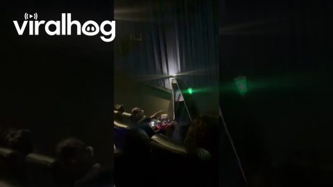 Masked Nun Walks Into Movie Theater || ViralHog