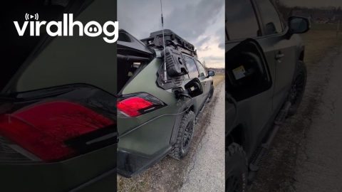Wind Generator Charges Electric Vehicle || ViralHog