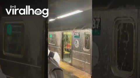 Train Transfer Comes With a Free Shower || ViralHog