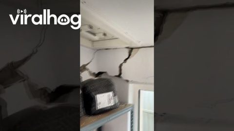 Truck Driver Hits Roof of Storage Space || ViralHog