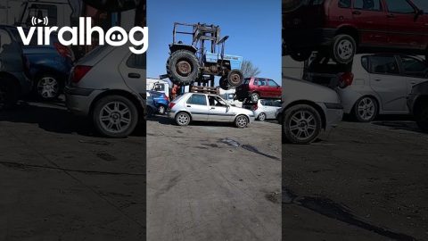 Testing the Strength of a Ford Fiesta || ViralHog