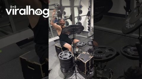 Drumming on Gym Equipment || ViralHog