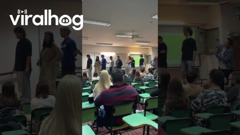 University Students Play Telephone Game || ViralHog