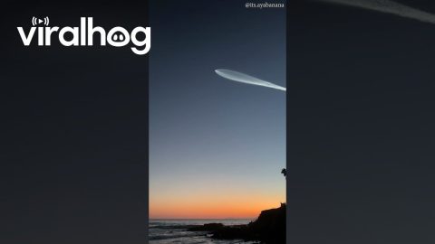 Satellite Launch From Laguna Beach || ViralHog