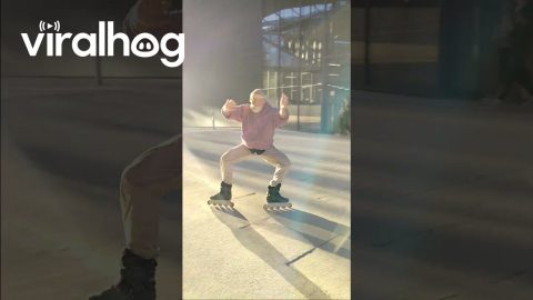 Roller Skate Dance in the Sunlight || ViralHog