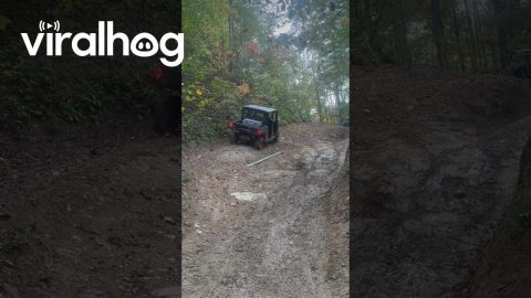 Trail Sodas Spill From Tipped Side-By-Side || ViralHog