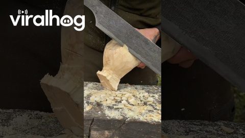 Traditional Kuksa Carving || ViralHog