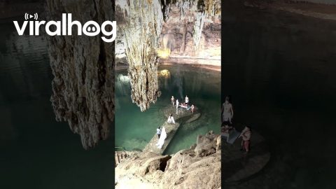 Mayan Wedding in Picturesque Cenote || ViralHog