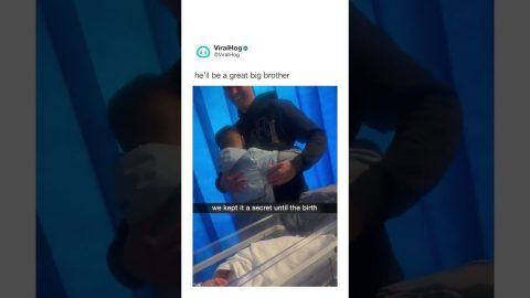 Finding Out He Got a Baby Brother || ViralHog Shorts