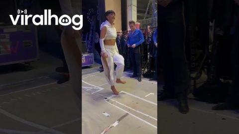 Girl "Floating" Through the Air || ViralHog