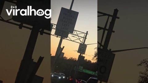 Rare Daylight Comet Spotted Flying Over New York City || ViralHog