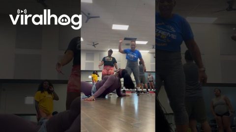 Step Aerobics Ankle Roll || ViralHog