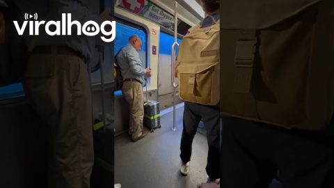 Malfunctioning Train Runs With Open Doors || ViralHog