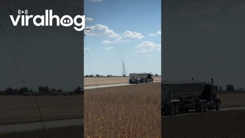 Huge Dust Devil in Central Illinois || ViralHog