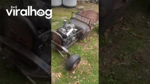 Wheelbarrow Rat Rod || ViralHog