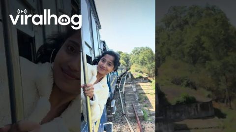 Sunglasses Falling From Train || ViralHog