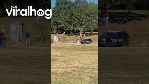 Atlanta Police Drive Through Piedmont Park To Disperse Concert Crowd || ViralHog