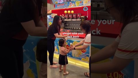 My Daughter Took a Bite of Stranger's Ice Cream || ViralHog Shorts