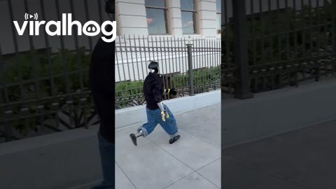 Robot Spotted Running in San Francisco || ViralHog