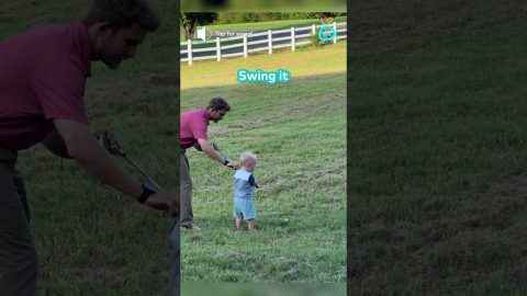 Golf Lessons with Dad || ViralHog Short