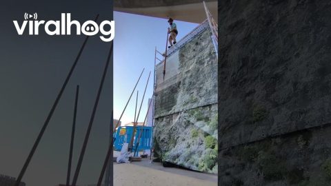 Man Demonstrates the "Shepherd's Leap" || ViralHog