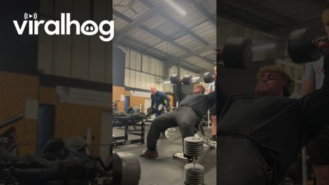 Dropped Weight Pops Water Bottle || ViralHog