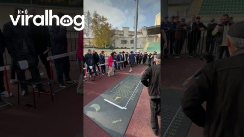 3.30 Meter Standing Long Jump || ViralHog