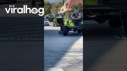 He Brought a Step Stool for His Jeep || ViralHog