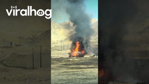 Lehi Apartments Under Construction Catch Fire || ViralHog