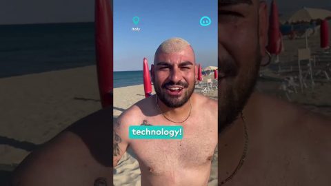 Bald Guy Gets New Hairstyle From Sandy Beach || ViralHog Shorts