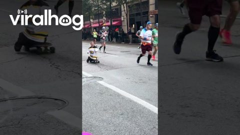 Inspirational Chicago Marathon Athlete || ViralHog