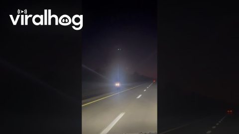 Satellite Blows Smoke Ring Over Birch Tree, Missouri || ViralHog