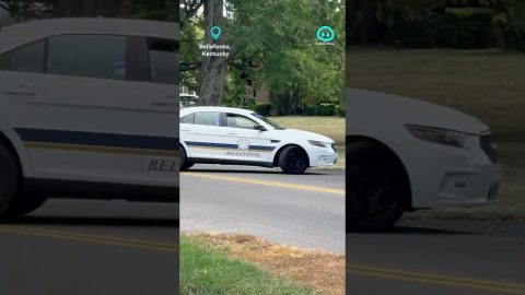 Driver Doesn't Stop For School Bus, Finds Waiting Cop || ViralHog Shorts