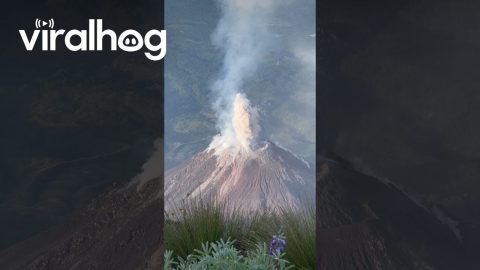 Santiaguito Volcano Eruption || ViralHog