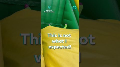 Bounce House Is Not What Dad Expected || ViralHog Shorts