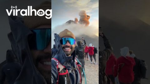 Volcan De Fuego Summit on a Clear Day || ViralHog