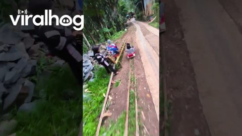 Indonesian Village Roller Coaster || ViralHog