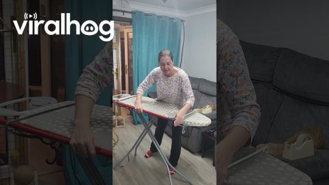Ironing Board Hack Makes Perfect Present Wrapping Station || ViralHog