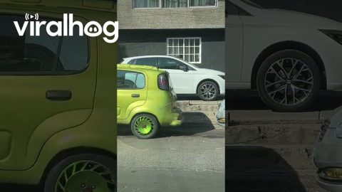 Car Stuck to Another Car || ViralHog