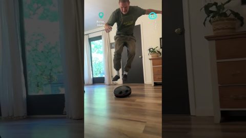 Roomba Kickflip || ViralHog Shorts
