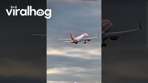 Close Call at Manchester Airport || ViralHog