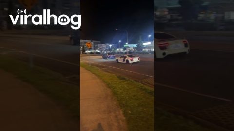 Speeding Sports Car Reacts Quickly To Car Not Yielding || ViralHog