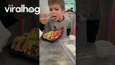 Son Regrets Slathering Wasabi On Sushi || ViralHog