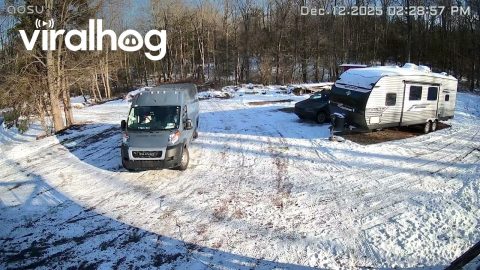 Amazon Driver Smashed My Air Compressor || ViralHog
