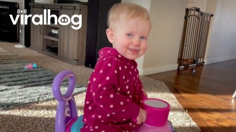 Baby Mimics Ball Sound || ViralHog