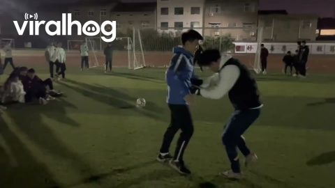 Dizzy Footballer Gets a Goal || ViralHog