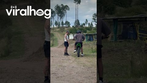 Guy Revved Engine Too Much and Fell Off Motorcycle || ViralHog