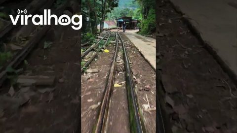 Indonesian Village Roller Coaster POV || ViralHog